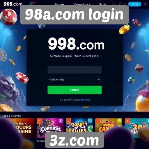 Acessando a plataforma de jogos 98a.com login
